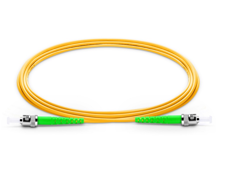 Singlemode Simplex 2.0mm ST/APC to ST/APC Fiber Optic patch cord