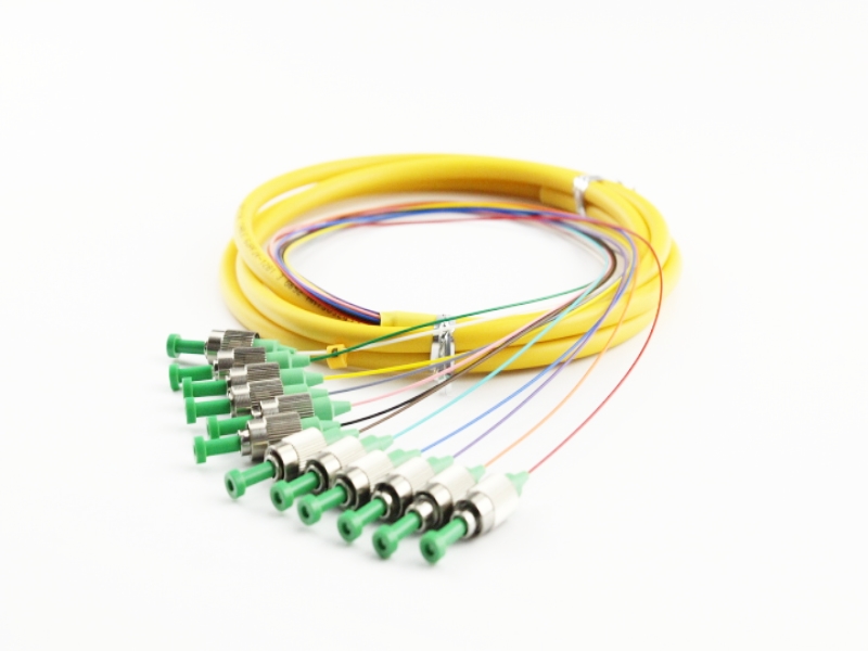 Single-mode 12 colors FC/APC fiber optic pigtail