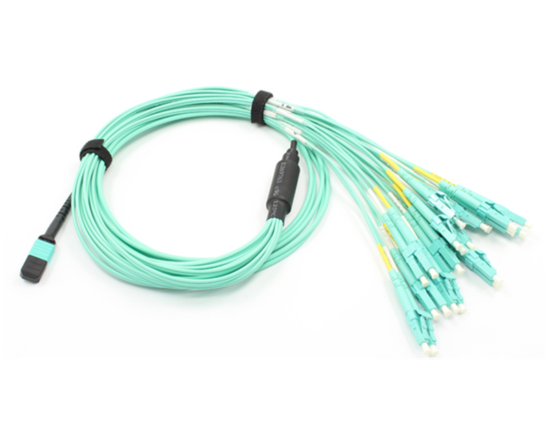 Multimode OM3 12 core MPO/MTP to LC/UPC fan branch trunk cable patch cord