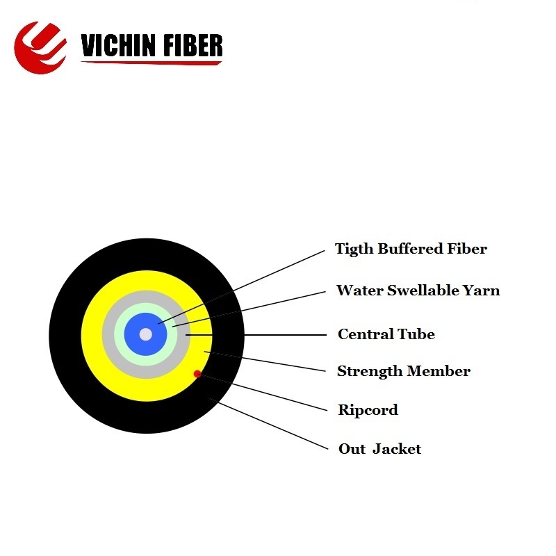 1 Core Round Type FTTH Drop Cable